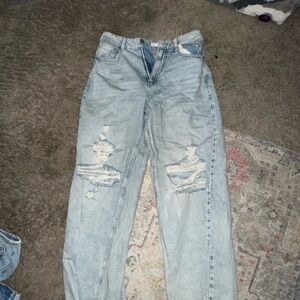 Distressed Light Blue Women's Jeans